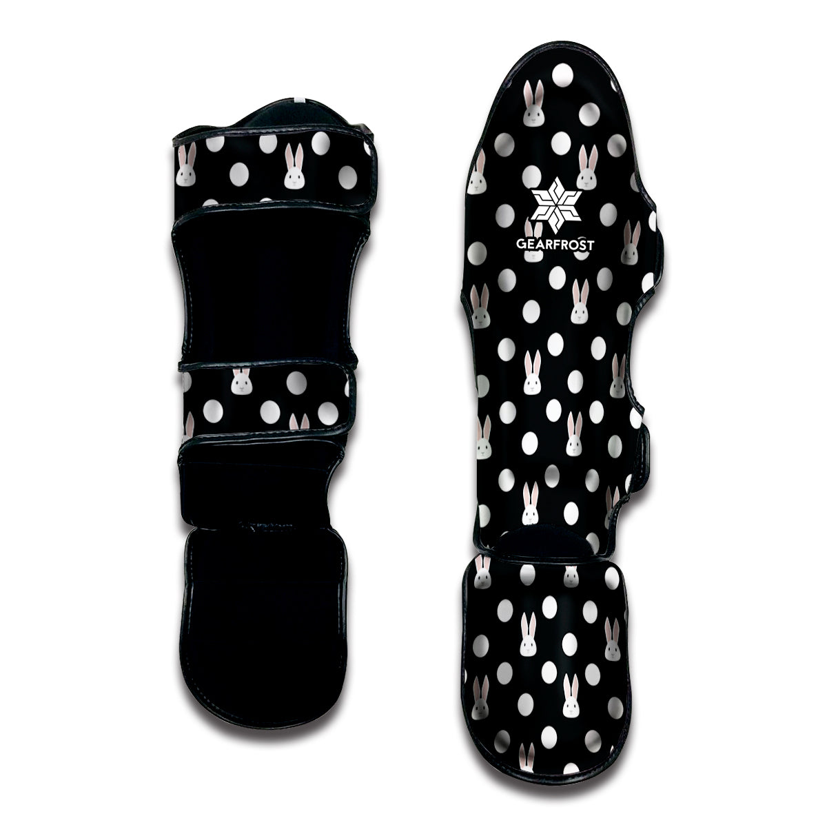 Polka Dot Rabbit Pattern Print Muay Thai Shin Guard