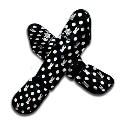 Polka Dot Rabbit Pattern Print Muay Thai Shin Guard