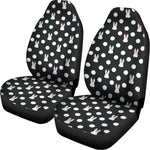 Polka Dot Rabbit Pattern Print Universal Fit Car Seat Covers