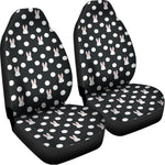 Polka Dot Rabbit Pattern Print Universal Fit Car Seat Covers