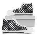 Polka Dot Rabbit Pattern Print White High Top Sneakers
