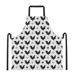 Polka Dot Rooster Pattern Print Apron