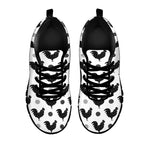 Polka Dot Rooster Pattern Print Black Sneakers