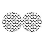 Polka Dot Rooster Pattern Print Car Coasters