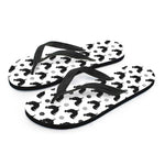 Polka Dot Rooster Pattern Print Flip Flops