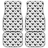 Polka Dot Rooster Pattern Print Front and Back Car Floor Mats