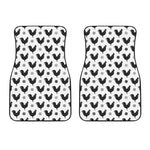 Polka Dot Rooster Pattern Print Front Car Floor Mats