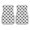 Polka Dot Rooster Pattern Print Front Car Floor Mats