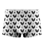 Polka Dot Rooster Pattern Print Men's Boxer Briefs