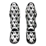 Polka Dot Rooster Pattern Print Muay Thai Shin Guard