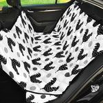 Polka Dot Rooster Pattern Print Pet Car Back Seat Cover