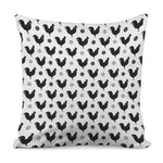 Polka Dot Rooster Pattern Print Pillow Cover