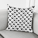 Polka Dot Rooster Pattern Print Pillow Cover