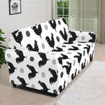 Polka Dot Rooster Pattern Print Sofa Cover
