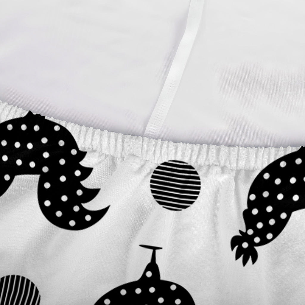 Polka Dot Rooster Pattern Print Sofa Cover