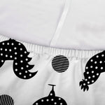 Polka Dot Rooster Pattern Print Sofa Cover