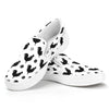 Polka Dot Rooster Pattern Print White Slip On Shoes