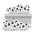 Polka Dot Rooster Pattern Print White Running Shoes