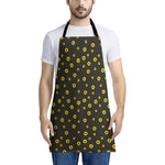 Polka Dot Sunflower Pattern Print Apron