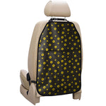 Polka Dot Sunflower Pattern Print Car Seat Organizers