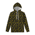 Polka Dot Sunflower Pattern Print Pullover Hoodie