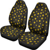 Polka Dot Sunflower Pattern Print Universal Fit Car Seat Covers