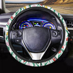 Polygon Tulip Pattern Print Car Steering Wheel Cover
