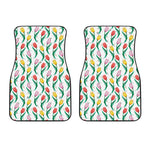 Polygon Tulip Pattern Print Front Car Floor Mats