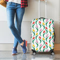 Polygon Tulip Pattern Print Luggage Cover