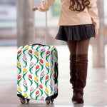 Polygon Tulip Pattern Print Luggage Cover