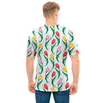 Polygon Tulip Pattern Print Men's T-Shirt
