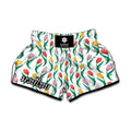 Polygon Tulip Pattern Print Muay Thai Boxing Shorts
