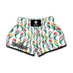 Polygon Tulip Pattern Print Muay Thai Boxing Shorts