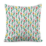 Polygon Tulip Pattern Print Pillow Cover