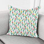 Polygon Tulip Pattern Print Pillow Cover