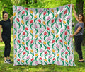 Polygon Tulip Pattern Print Quilt
