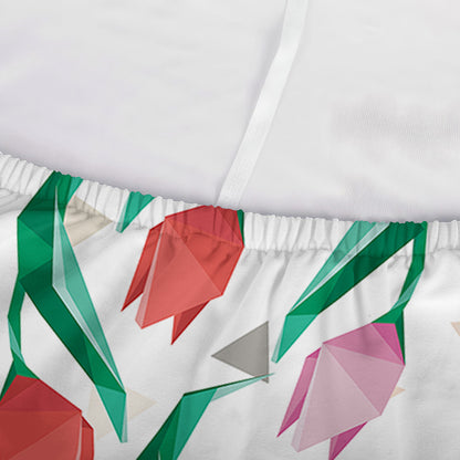 Polygon Tulip Pattern Print Sofa Cover