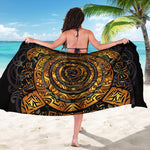 Polynesian Sea Turtle Print Beach Sarong Wrap