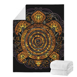Polynesian Sea Turtle Print Blanket