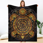 Polynesian Sea Turtle Print Blanket
