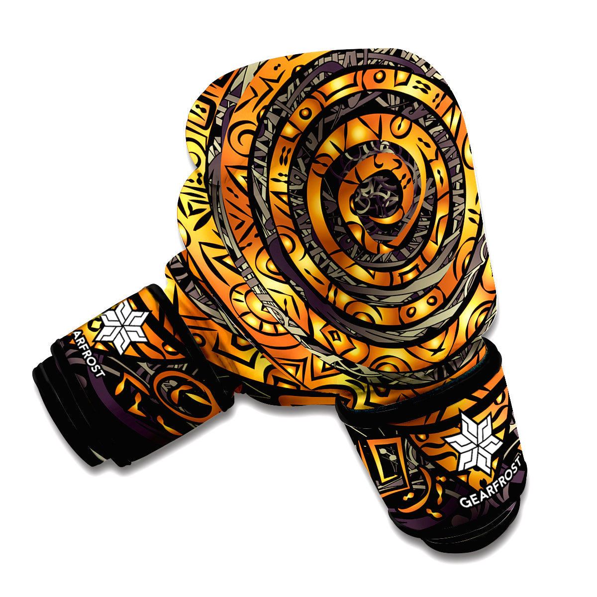 Polynesian Sea Turtle Print Boxing Gloves