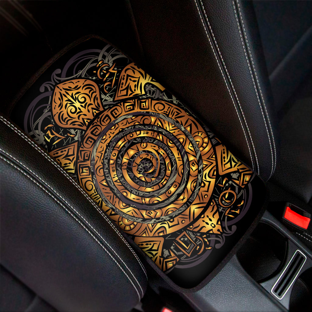 Polynesian Sea Turtle Print Car Center Console Cover