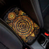 Polynesian Sea Turtle Print Car Center Console Cover