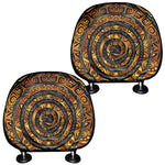 Polynesian Sea Turtle Print Car Headrest Covers