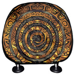 Polynesian Sea Turtle Print Car Headrest Covers