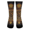 Polynesian Sea Turtle Print Crew Socks