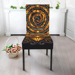 Polynesian Sea Turtle Print Dining Chair Slipcover