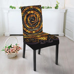 Polynesian Sea Turtle Print Dining Chair Slipcover