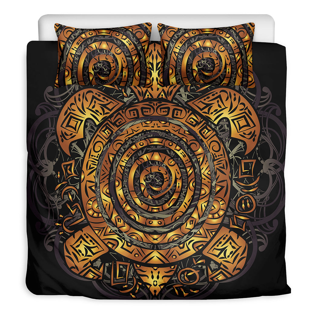 Polynesian Sea Turtle Print Duvet Cover Bedding Set