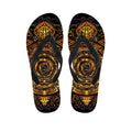 Polynesian Sea Turtle Print Flip Flops